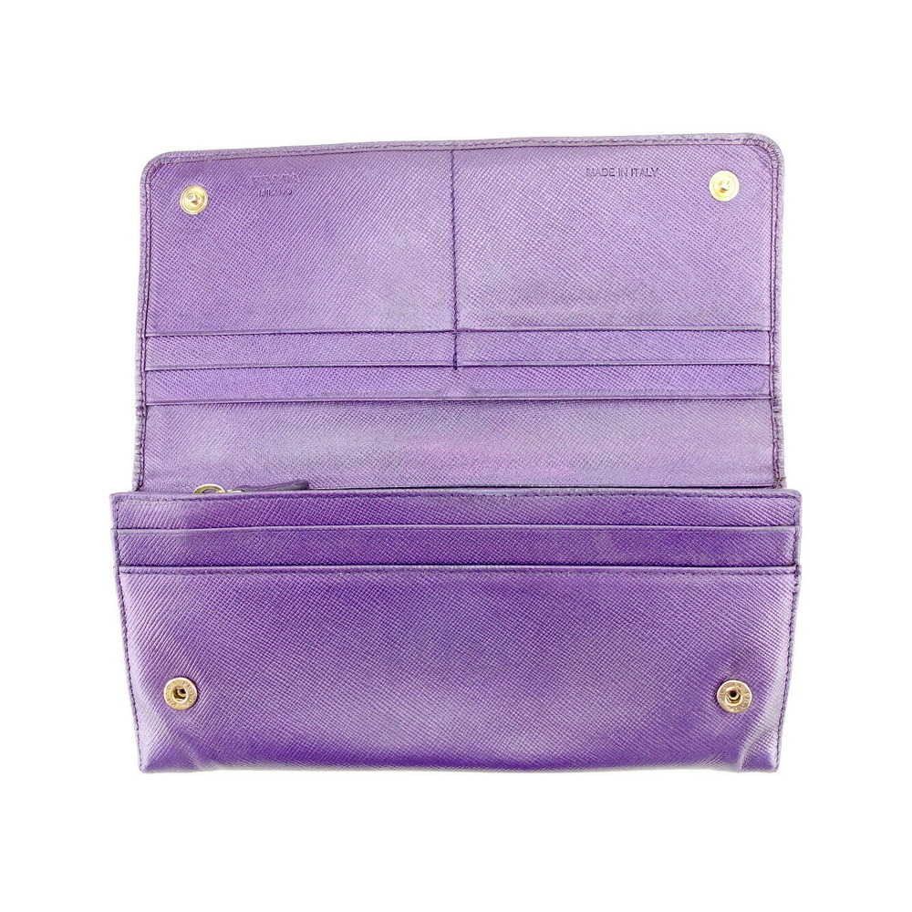 Prada zipper purple leather Wallet long - Picture 5 of 6